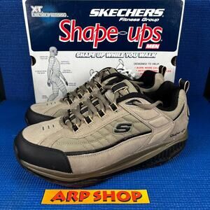 🔴 Skechers Shape-Ups XT Men`s Size 10.5W Pebble Comfort Walking Shoes 52000EW